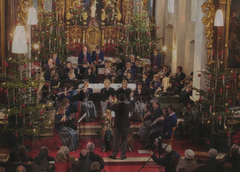 Musikverin Hohenroth beim Neujahrskonzert in der Klosterkirche auf dem Kreuzberg
