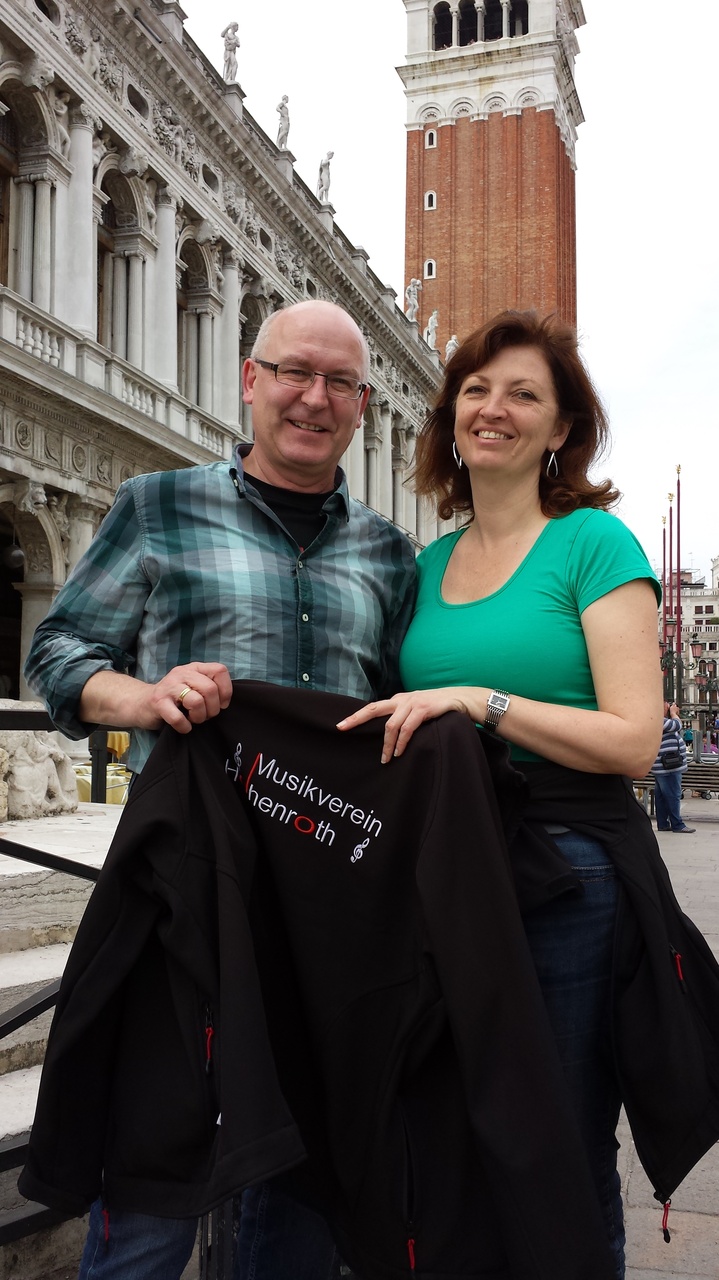 Auch in Venedig wurde der Musikverein Hohenroth gesichtet....