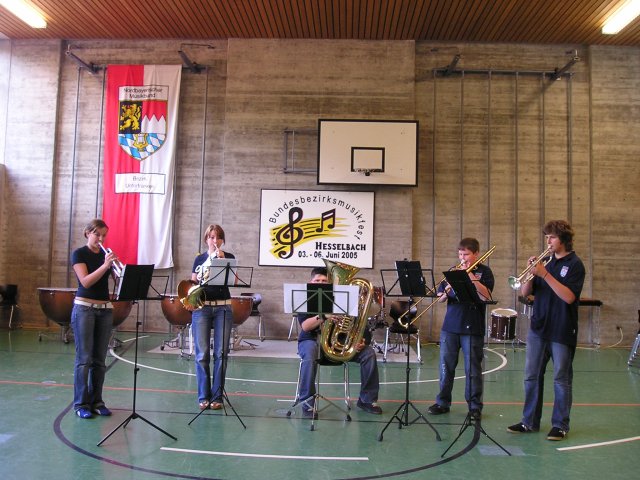 Quintett beim Wertungsspiel